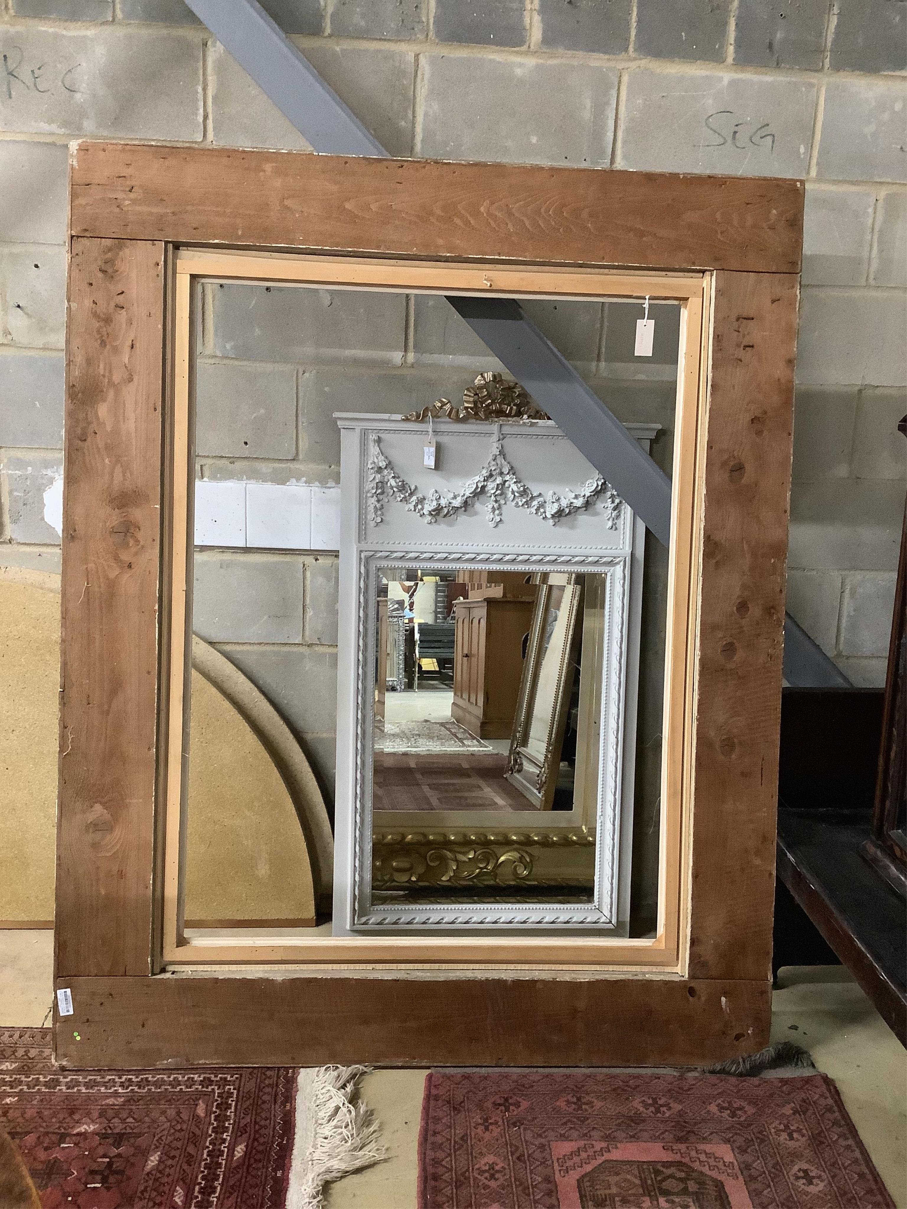 A rectangular giltwood and composition frame, width 142cm, height 180cm. Condition - good